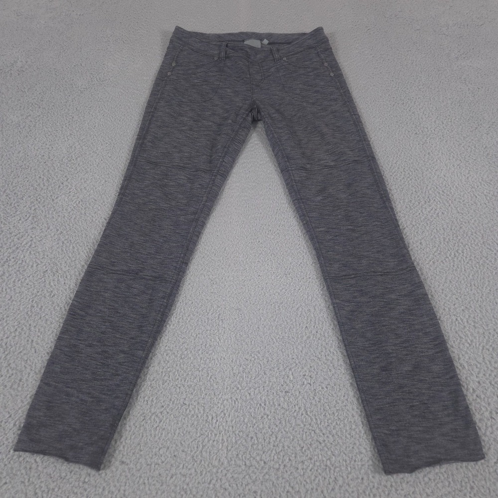 Athleta Bettona Leggings Womens Medium Tall Gray Black Jeggings Pull On Utility